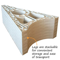 Warning: 6ft Portable Barricade