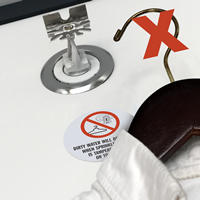No Hangers On Sprinkler Lines Labels