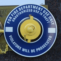 Blue Warning Ring for Fire Hydrant