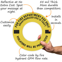 Fire Hydrant Ring Reserved for Fire Department Use