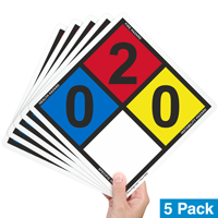 NFPA 704 Sign, 10in. x 10in.