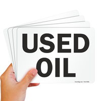 Used Oil Hazard Sign
