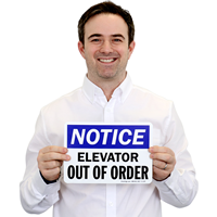 Elevator Out Of Order Sign