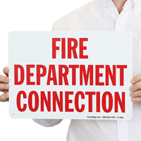 Fire Department Connection Sign