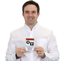 Customizable ANSI Warning Sign