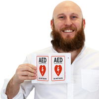 AED Do Not Block Sign