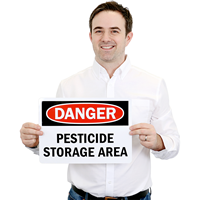 Danger Pesticide Storage Sign