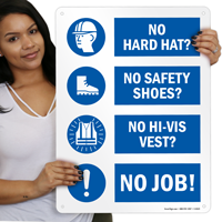 PPE Required Safety Construction Signs