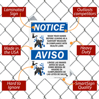 Hygiene Reminder Hand Washing Signage