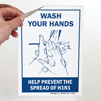 Wash Hands Sign