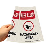 Cone Message Collar Sign