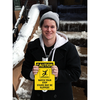 Caution Watch Your Step Signs