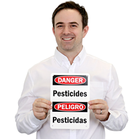 Pesticides Bilingual Sign