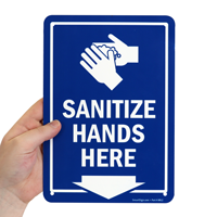Sanitize Hands Here Sign