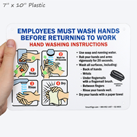 Hand Washing Instructions Sign