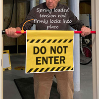 Do Not Enter Door Barricade Sign