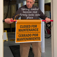 Maintenance work in progress sign