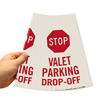 Cone Message Collar Parking Sign