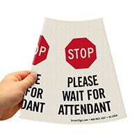 Cone Message Collar Parking Sign