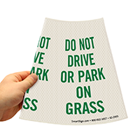 Cone Message Collar Parking Sign