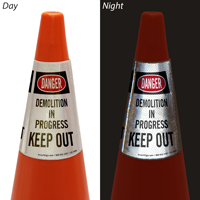 Demolition In Progress Keep Out Cone Collar