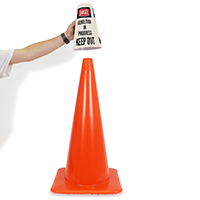 Danger Demolition Keep Out Cone Message Collar