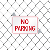 No Parking Area Sign