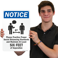 Social Distancing: Keep 6 Feet Apart