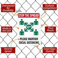 Maintain Social Distance Sign