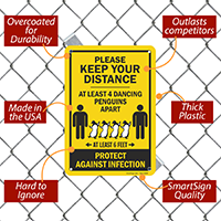 Social distancing sign