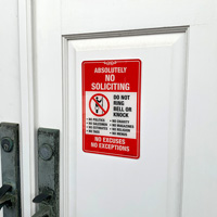 No solicitation sign for front door