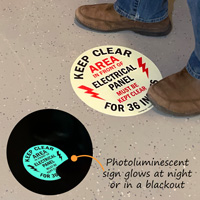 Floor Sign for Hazard Awareness