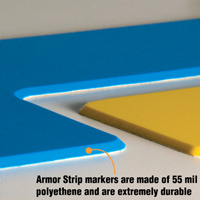 Lean/5S Workplace Floor Markers "Dash" Shape