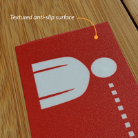 Social distancing floor tape