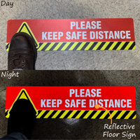 Social Distancing Floor Sign