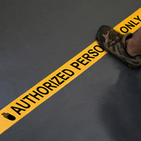 Personnel-only floor warning