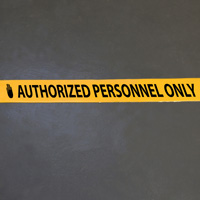 Limited access floor tape