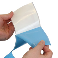 Floor Message Tape: Red and White Stripes