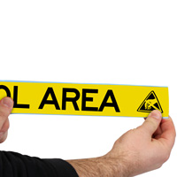 Electrostatic discharge warning tape
