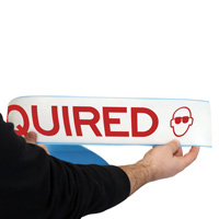 Eye Protection Required Floor Tape