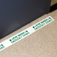 Emergency Shower Floor Tape
