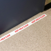 Maintain Clear Aisle Tape