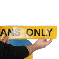 Pedestrians Only Floor Tape