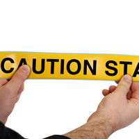 Caution Static Sensitive Area Superior Mark Floor Message Tape
