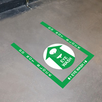 Floor Signage for Eye Wash Station