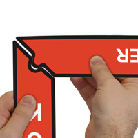 Fire Extinguisher Do Not Block Superior Mark Floor Sign Kit