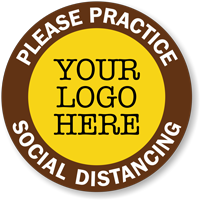 Social Distancing Floor Sign